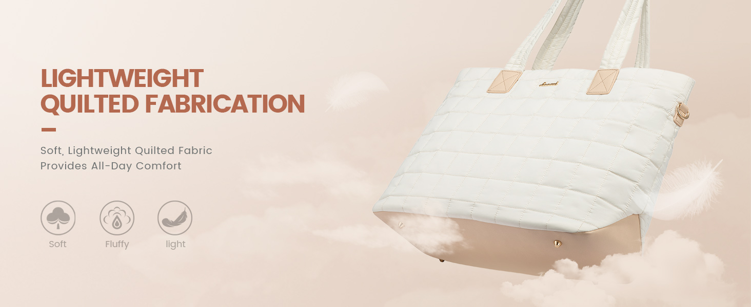 puffy tote bag