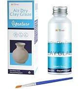 ARTPAR Air Dry Clay Glaze - 100ml Air Dry Clay Varnish ,High-Gloss | Waterproof Prevents Cracking...