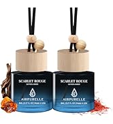 Car Air Freshener Hanging 2 Pack Air Fresheners Diffuser - Saffron Amber Fragrance Oil Air Diffus...