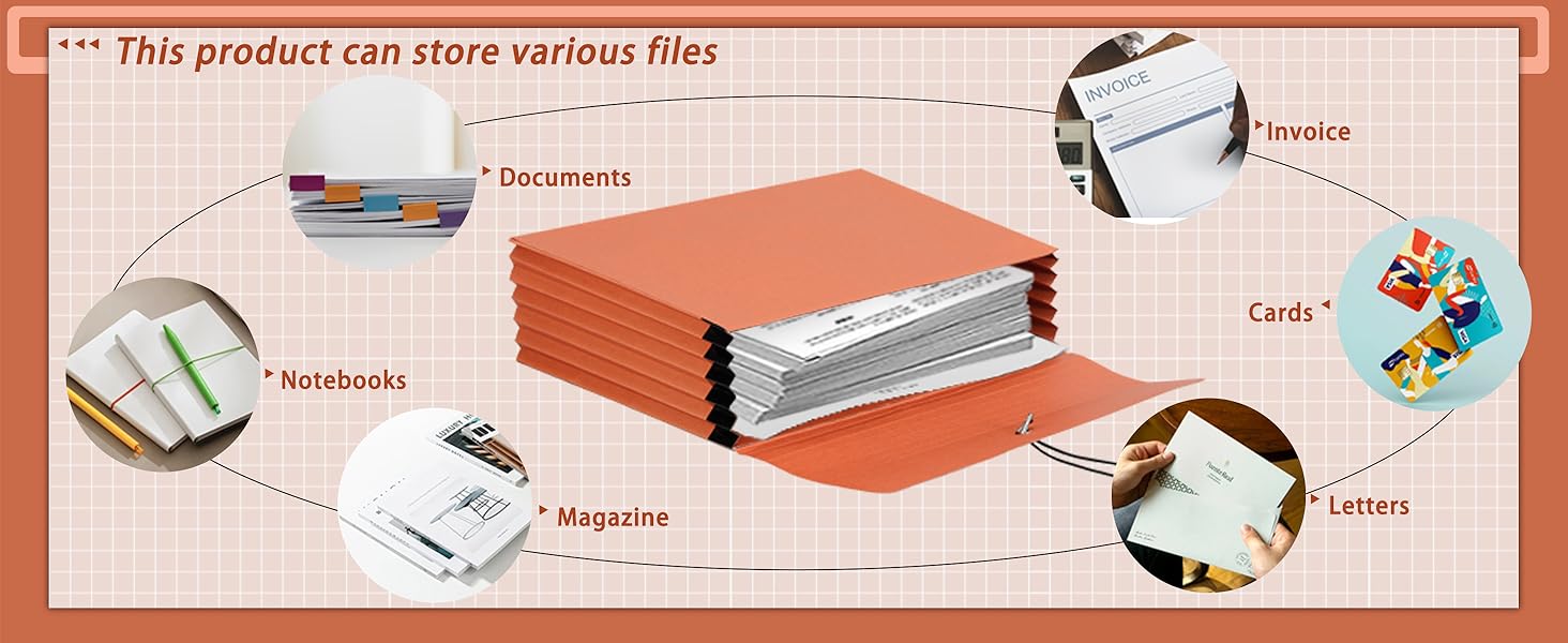 Expanding File Folder with Flap