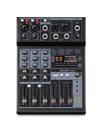 4 channel audio mixer
