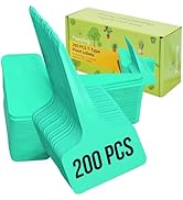 Plant Labels Yuanling 200 Pcs Plastic Waterproof T-Type Plant Tag Seedling Signs Nursery Garden L...