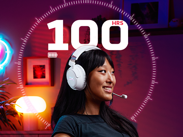 Up to 100 Hours of Battery Life on a Single Charge