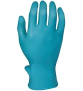 SHOWA 7503PF Nitrile, Powder-Free, Disposable Single Use Safety Gloves with SafeDoff Technology, ...