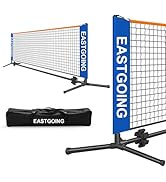 Eastgoing 10 ft Mini Portable Soccer Tennis Net | Pickleball Net System with Carrying Bag for Dri...
