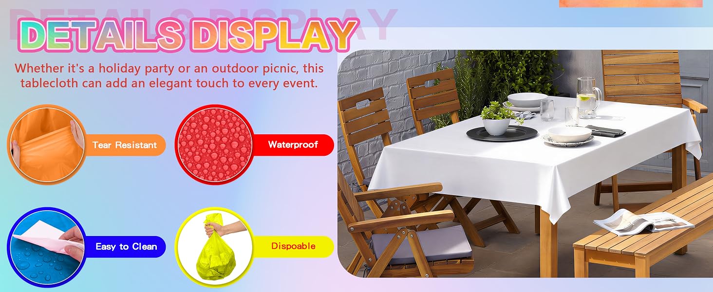 plastic tablecloth