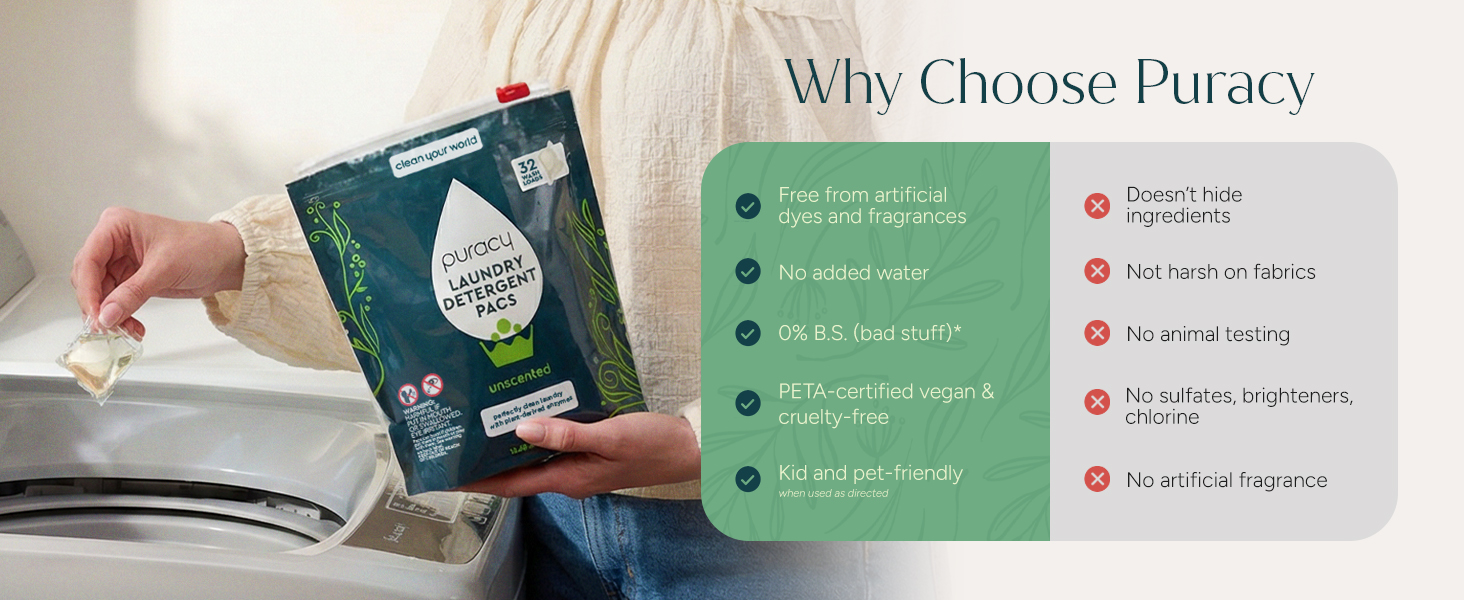 pods suds green natural plant vegan puracy clean pacs detergent