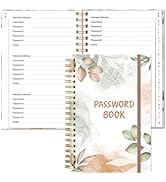 Simplified Password Book with Alphabetical Tabs - Small Pocket Size Password Keeper Journal Noteb...