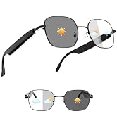 Smart Audio Bluetooth Glasses, Color-Change Lenses, Open Ear Speakers, 5 H Playtime, Hands Free C...
