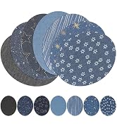 Healifty 13Pcs Denim Patches Sewing Repair Patches Jeans Patch Iron on Applique for Clothing Jean...