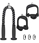 Kipika Cable Machine Attachment, Triceps LAT Pulldown Attachments, Home Gym Workout Accessories H...