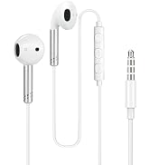 Wired Headphones Earbuds 3.5mm Jack for iPhone iPad Samsung Computer MP3/4, in-Ear Earphones with...