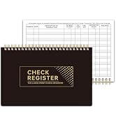 Check Registers for Personal Checkbook, Double Spiral Check Register Book, Budget Planner with 20...