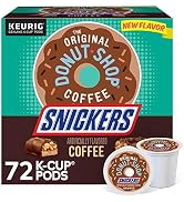The Original Donut Shop Snickers Coffee, Keurig Single Serve K-Cup Pods, Flavored Coffee, 96 Coun...