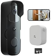 CQH Tuya Doorbell Camera Wireless No Subscription with 128G SD Card, Video Doorbell with Chime, 1...