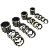 Mysttoo 40PCS Fuel Line Sealing Washers for Banjo Bolt 8mm 10mm 12mm 14mm Compatible with Dodge C...