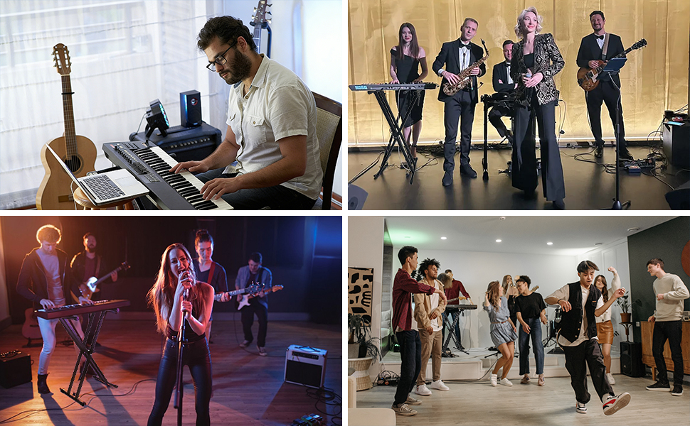 band performance,raree performance, studio recording, stage and DJ