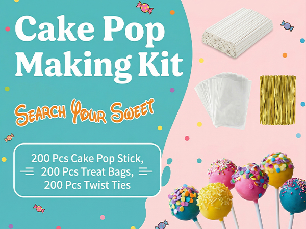 Cake Pop Sticks and Wrappers