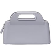 WHHJM Soft Silicone Makeup Bag Portable Cosmetic Handbag with Handle, Waterproof Lightweight Trav...