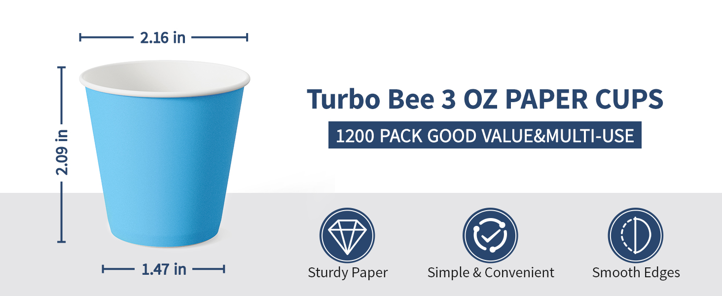 3oz paper cups 1200pack