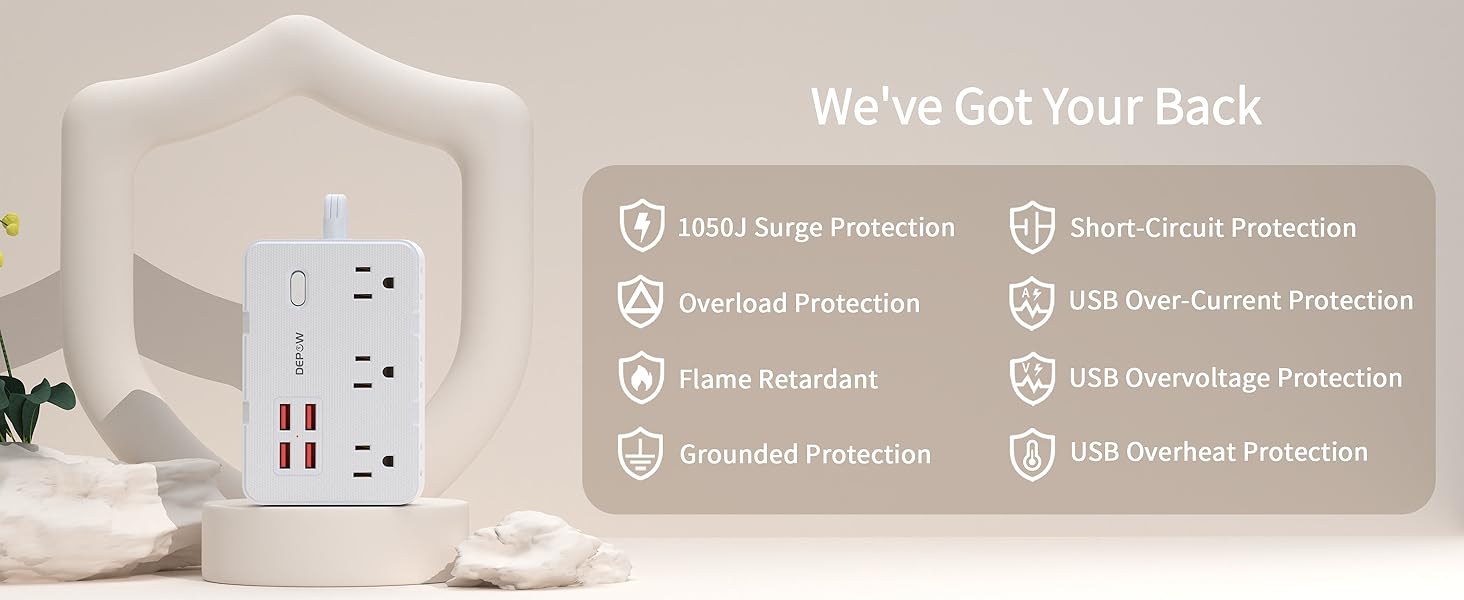 power strip with USB C