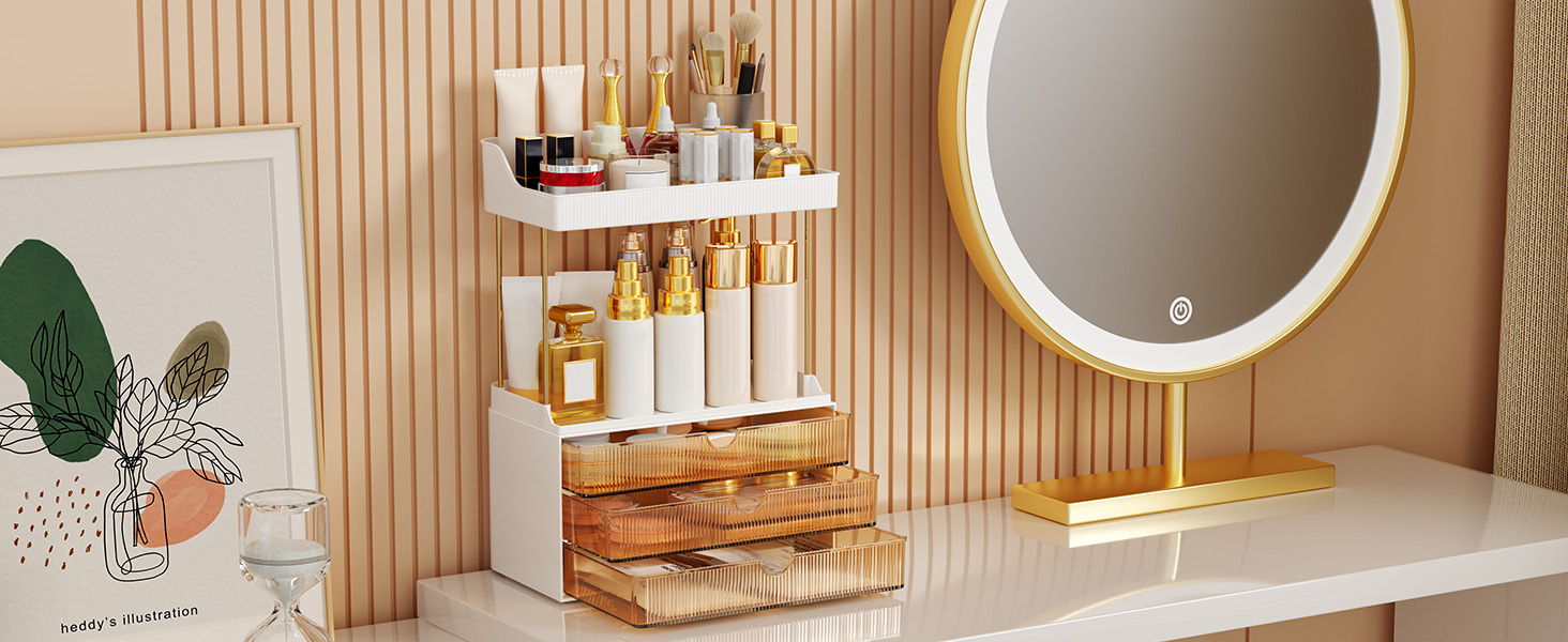 makeup organizer countertop