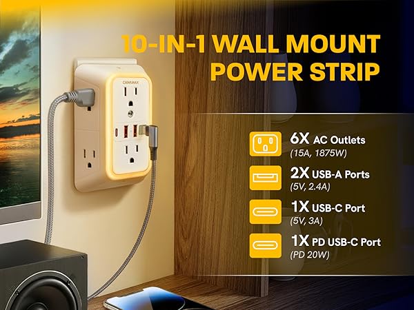 Wall Charger PD20W Power Strips