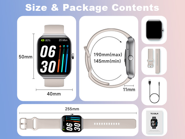 TOOBUR Smart Watches for Women