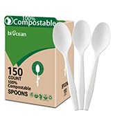 biocean 100%Compost Spoons plastic spoons 150