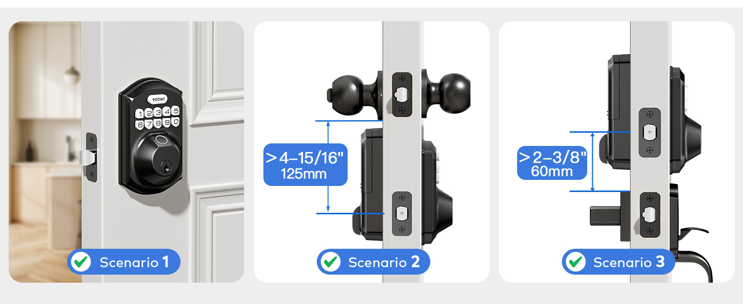 Please check the hole spacing on your door before purchase.