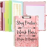 Lateefah Clipboard with Storage, Cute Clipboard Folder with Interior Storage Pockets, Clip Board ...