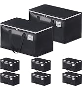 FabSpace Moving Boxes Heavy Duty Moving Bags with Strong Zippers and Handles Collapsible Moving S...