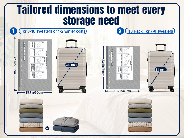Vacuum Seal Bags for Clothing Travel