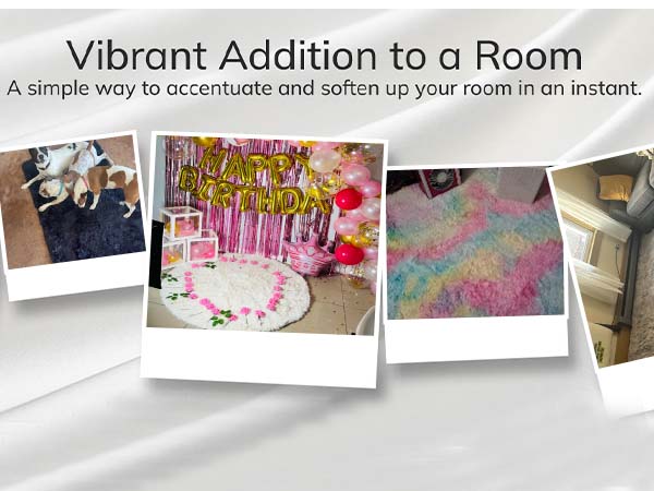 FLUFFY BEIGE RUGS