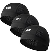 3 Pcs Breathable Mesh Skull Cap for Men & Women - Ultra Lightweight Quick Dry Sports Beanie for C...