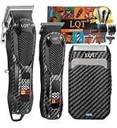 LQT Hair Clippers for Men, Cordless Beard Trimmer & Electric Shaver,Rechargeable Grooming Kit, Ba...