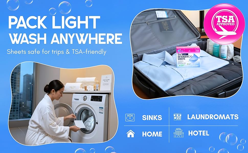 Woman Doing laundry in a hotel