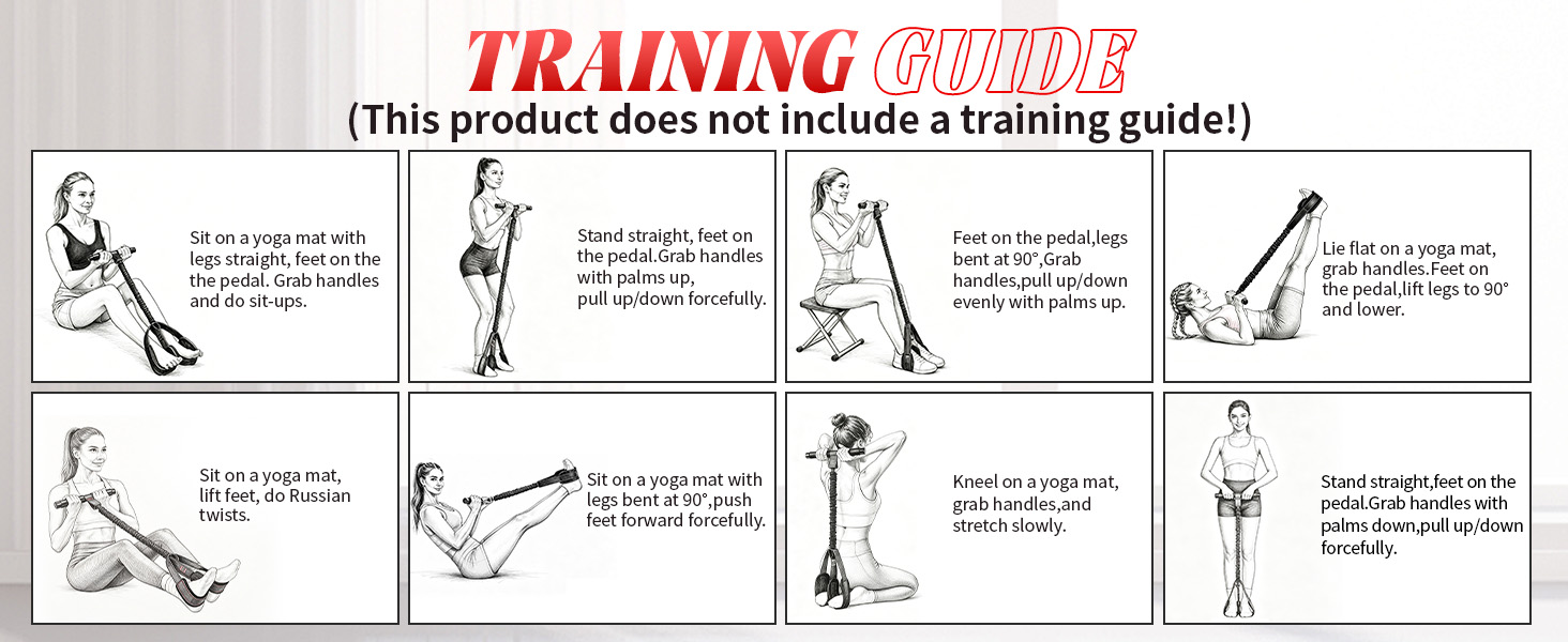 Training Guide for Pedal Resistance Bands with Handles