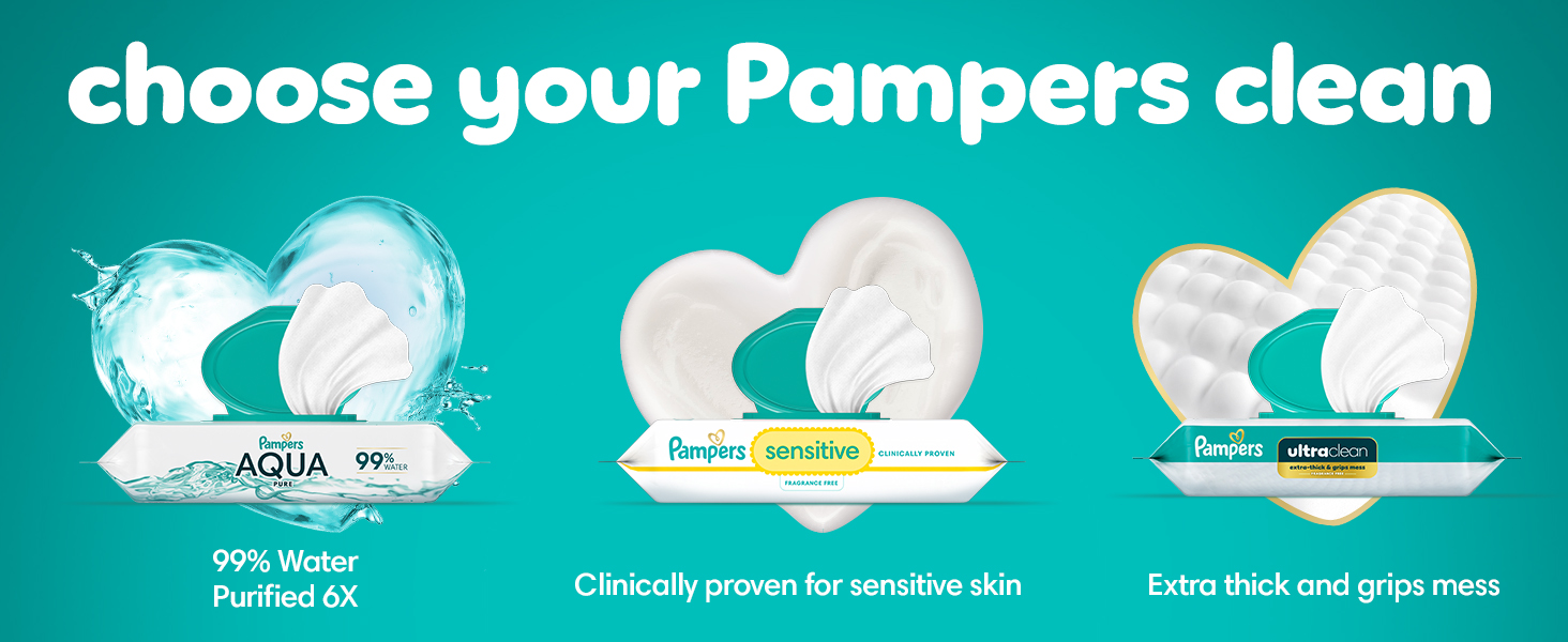 Choose your Pampers clean