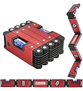 Multi-Function Foldable Level Measuring Tool,LARMEIL 28 Inch Folding Level Woodworking Tools for ...
