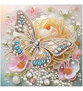 DIADAY Pearl Painting Kit for Adults Butterfly, 3D Diamond Art 12x12 Inch | Pearl Diamond Art kit...