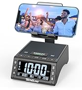 Gifts for Men Women-TechGlow Foldable Cellphone Stand with Bluetooth Speaker Charging Station Bir...