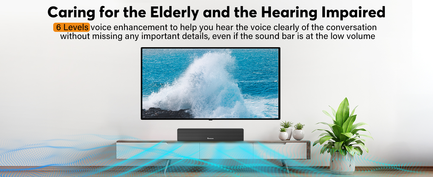 sound bar for elderly