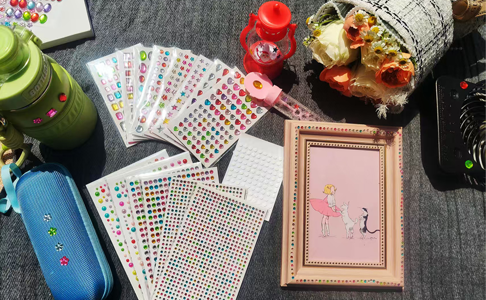 Acrylic Gems Jewels Stickers Crafts for Kids