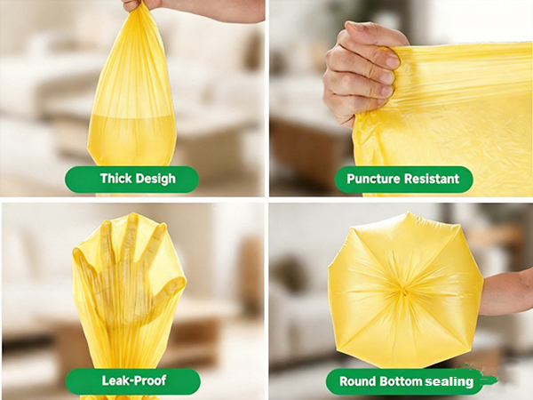 VINCEREON Colorful Trash Bags