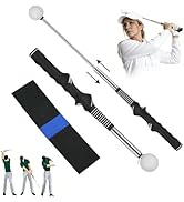 XGPGBXGT Golf Swing Trainer - 2026 Golf Gift, Retractable Golf Grip Trainer with Arm Band, Correc...