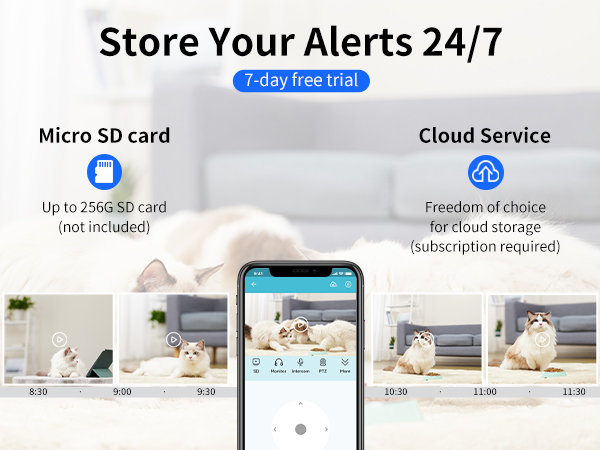 pet 2 way audio talk with cats
