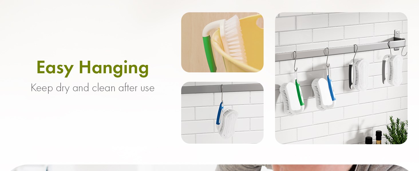 hanging scrub brush