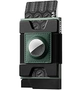 VULKIT Mens Wallet With AirTag Holder RFID Blocking, Aluminum Pop Up Card Holder With Expandable ...