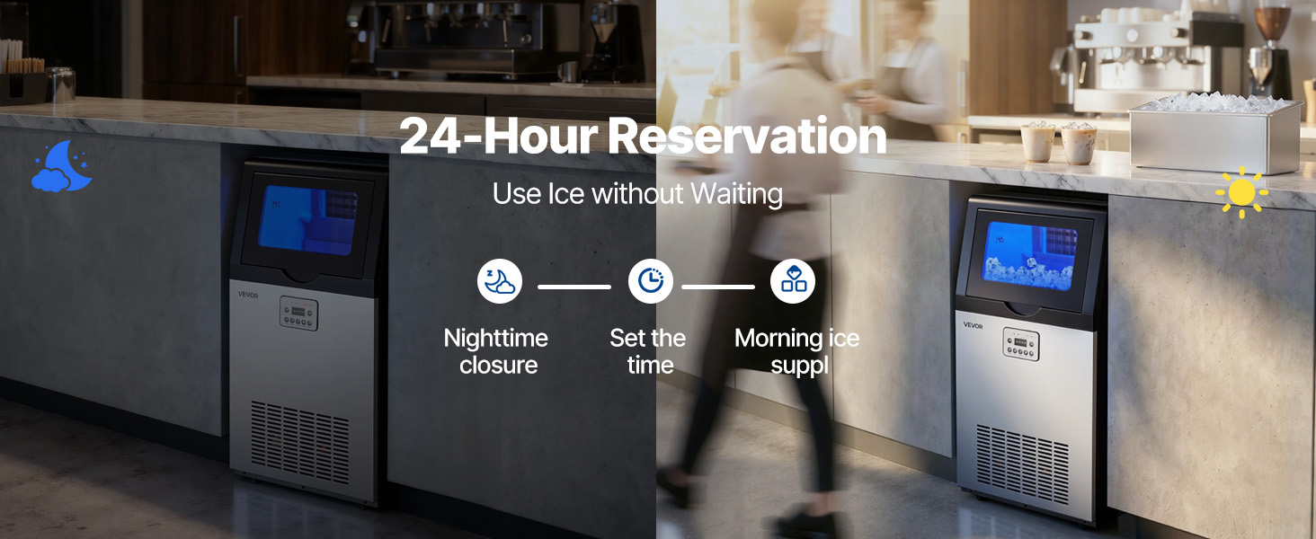 stainless steel commercial ice maker